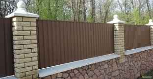 Профнастил для ограждений — объект 1